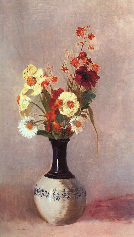 Odilon Redon Vase of Flowers France oil painting art